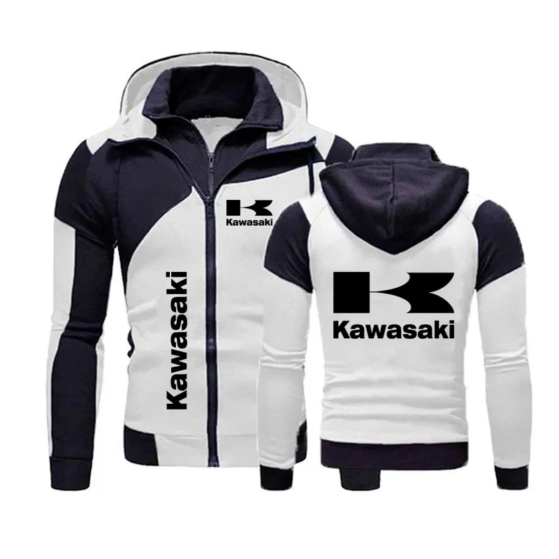 Kawasaki Racing Team Men’s Zip-Up Hoodie Spring/Autumn 2024 Fashion Sweatshirt & Women’s Sport Jacket Coats