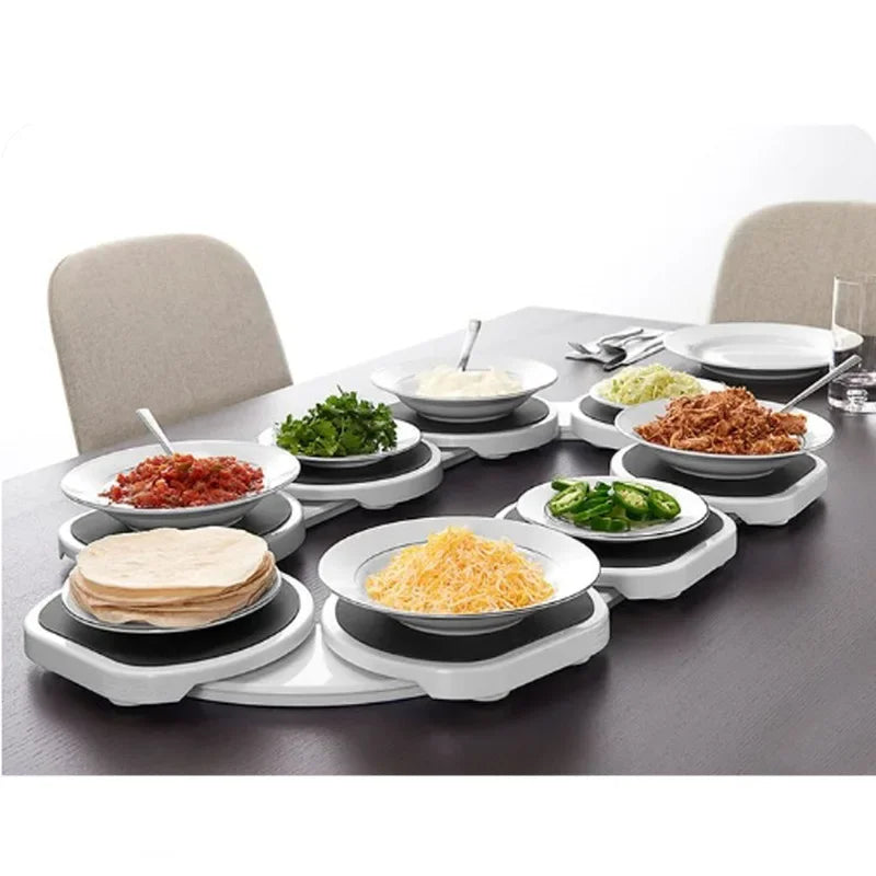 360° Rotating Kitchen & Dining Table Turntable – Heat-Resistant Lazy Susan for Rectangular Tables & Countertops