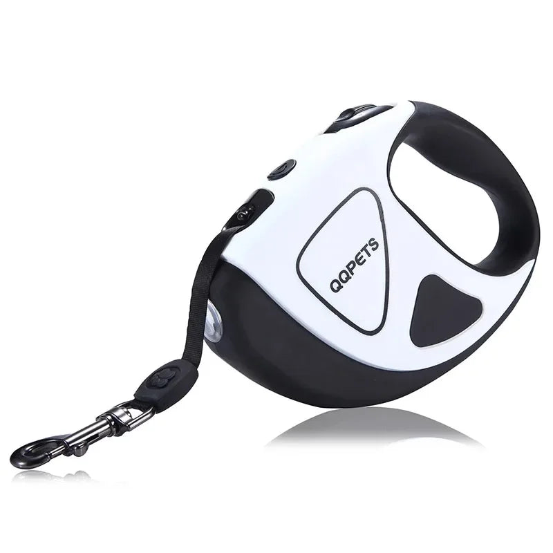 Retractable LED Dog Leash – 3M/5M Automatic Extendable Fiber Rope Pet Leash for Walking with Handheld Grip