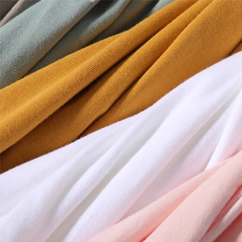 Unisex 100% Cotton Summer T-Shirt – Casual Loose Fit, Breathable Solid Color Tee for Men & Women