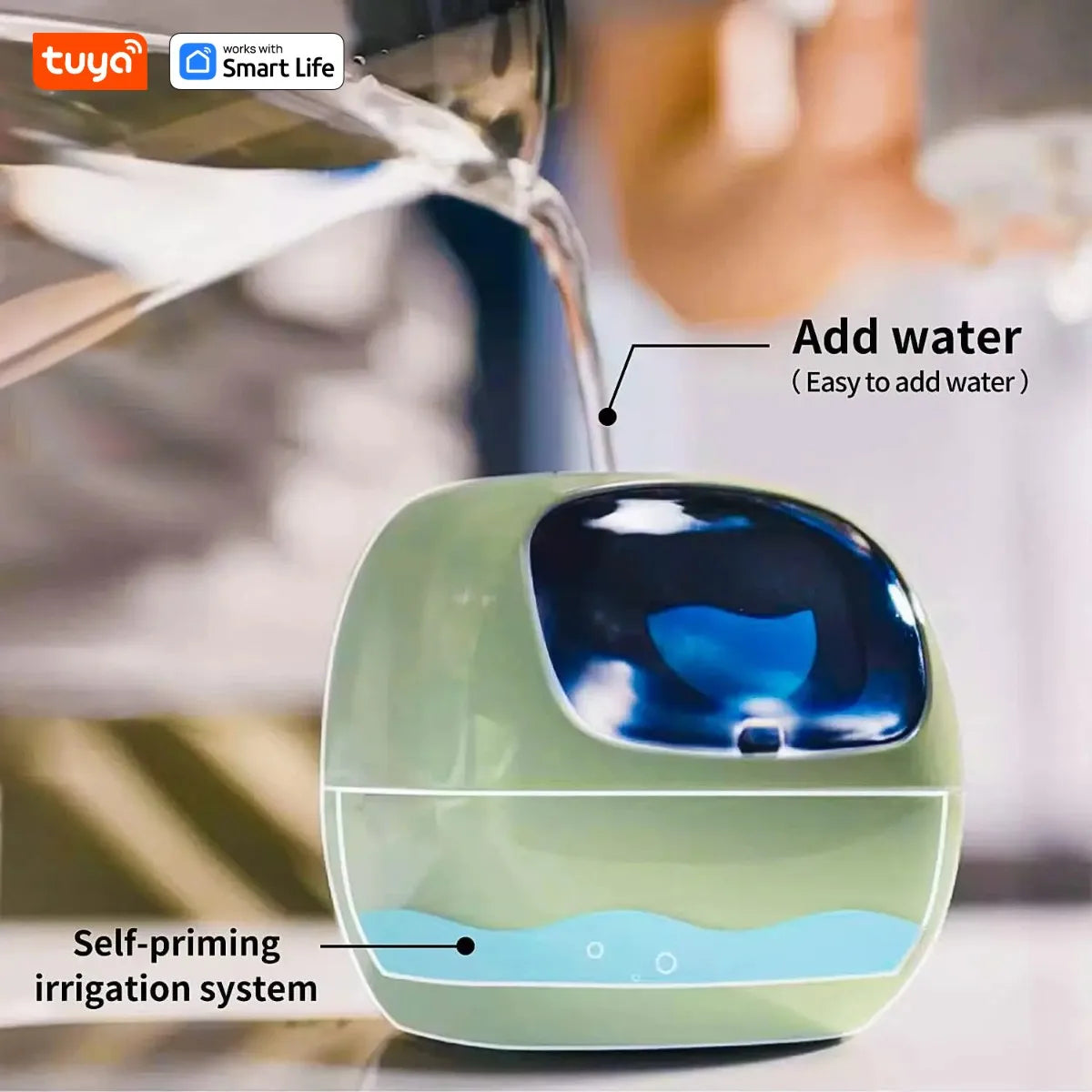 Tuya Ivy AI Smart Flower Pot – 49+ Animated Expressions, 7 Sensors & Intelligent Plant Care