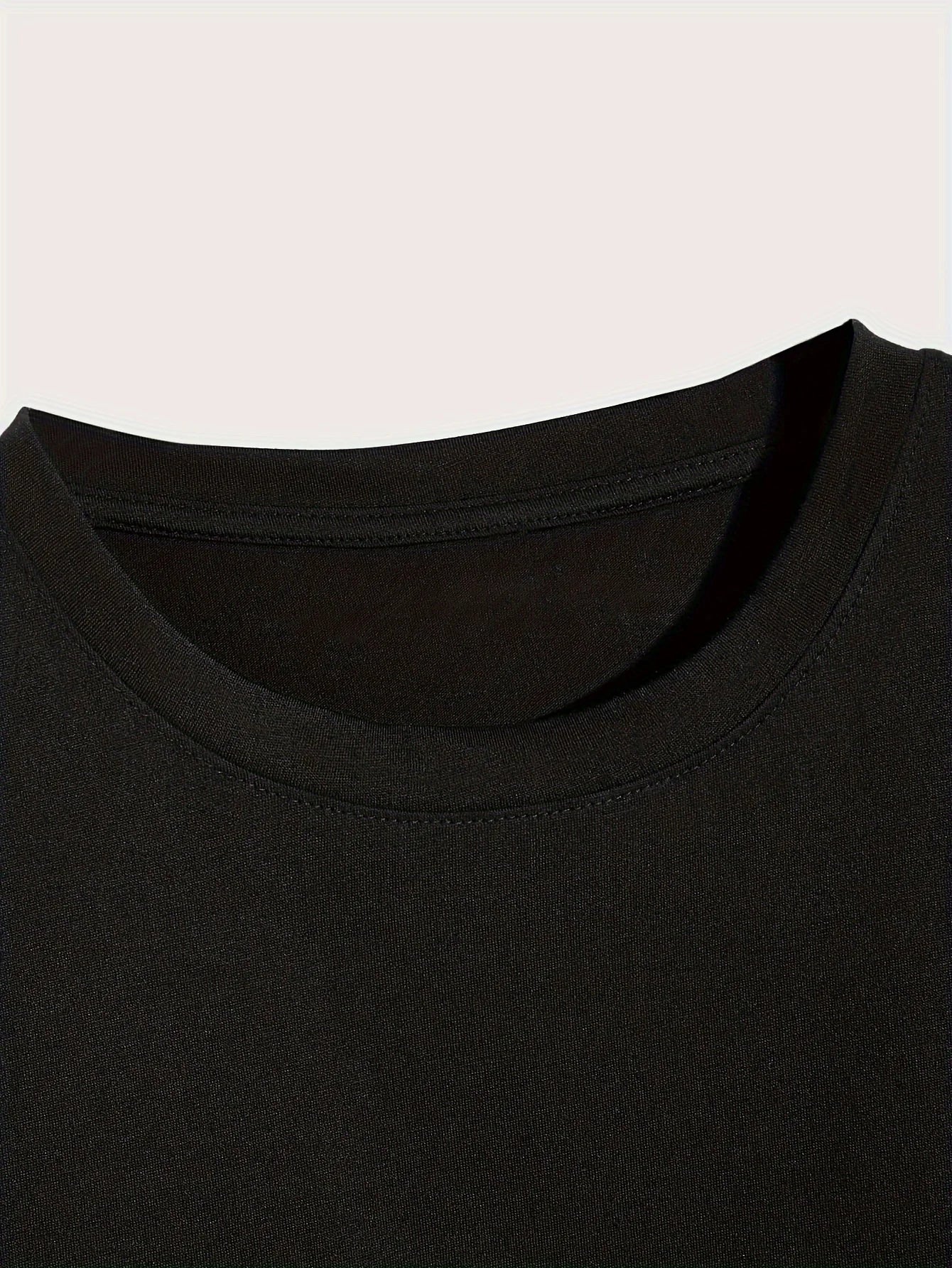 Men’s Summer Casual Crew Neck T-shirt with Unique Geometric Graphic Print — Short Sleeve Outdoor Top