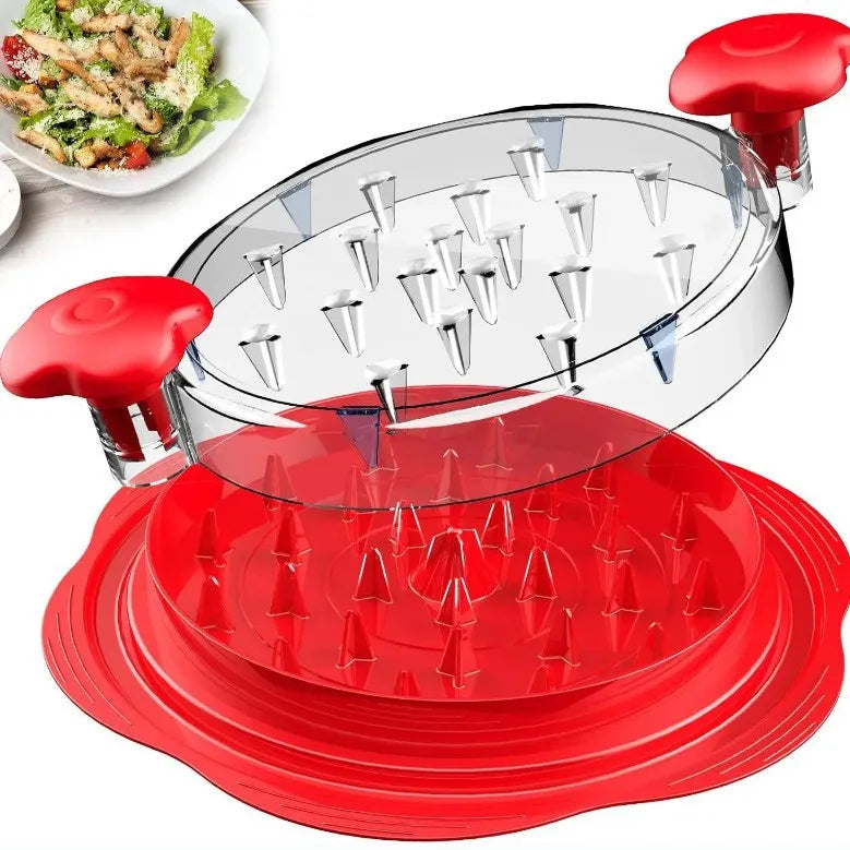 Chicken Shredding Tool with Lid – Meat Breast Shredder and Mincing Grinder for Chicken, Pork, and Beef