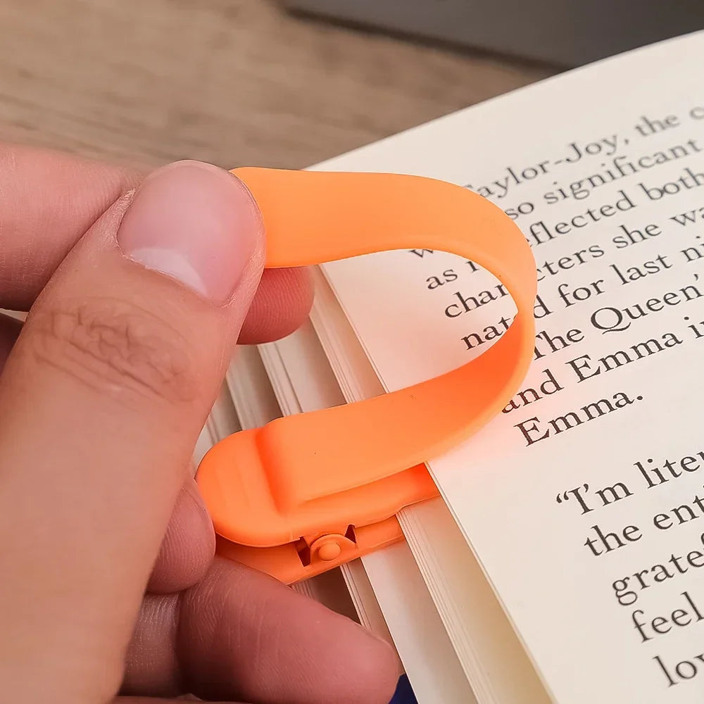 Colorful Automatic Page-Tracking Bookmarks Clip for Students, Women, and Office Use