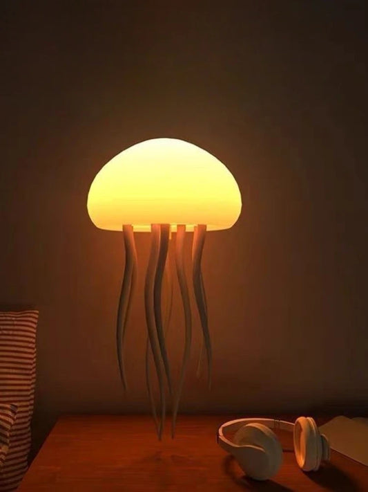 Creative Jellyfish Night Light with Voice & Motion Sensor – Hanging Ambient Lamp for Bedroom Decor & Gifts