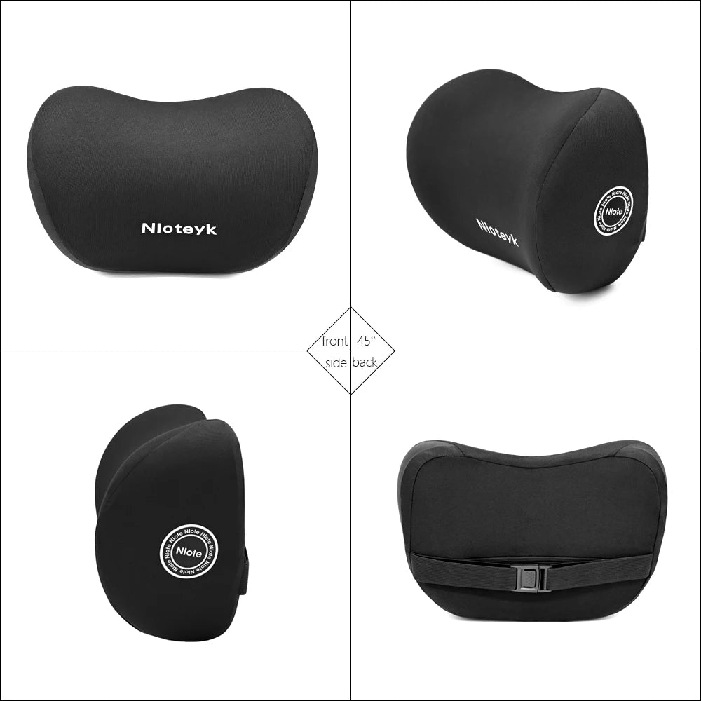 Universal Memory Foam Neck & Lumbar Support Cushion – Ergonomic Car Seat Pillow for Comfort & Posture