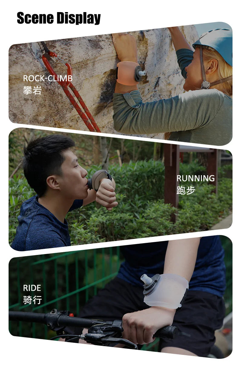 Portable Sports Wrist Water Bottle – Ideal for Running, Cycling, Hiking, and Climbing