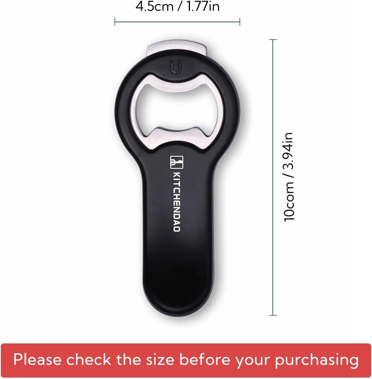 2-in-1 Magnetic Beer and Can Opener – Portable Bottle Cap & Can Opening Tool for Kitchen and Bar Use