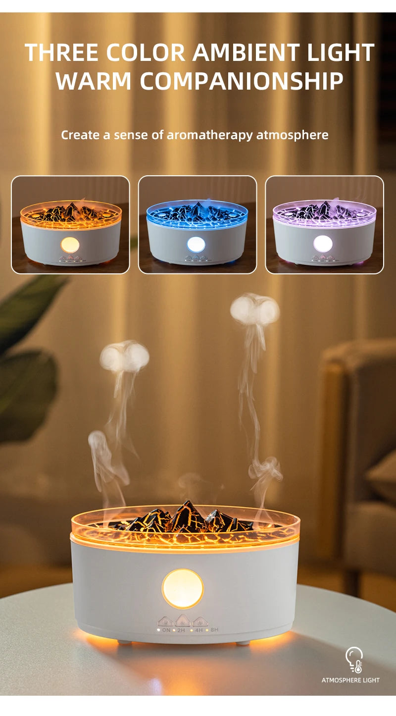 DC 24V Jellyfish-Inspired Electric Aroma Diffuser & Humidifier with RGB Lights and Remote Control for Home Use