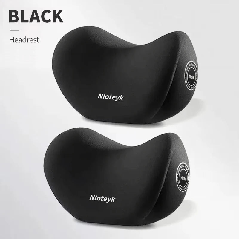 Universal Memory Foam Neck & Lumbar Support Cushion – Ergonomic Car Seat Pillow for Comfort & Posture