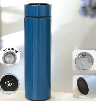 500ML Smart Insulated Thermos Water Bottle – Stainless Steel Vacuum Flask with Touch Temperature Display Digital Mug