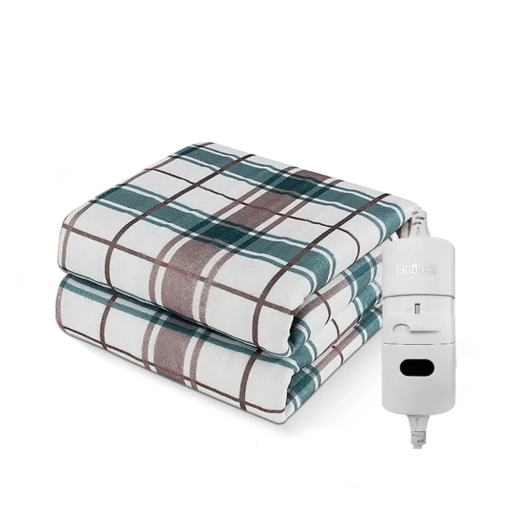 Double Electric Heating Blanket with Automatic Thermostat – 220V Bed Warmer Mattress Pad with EU Plug