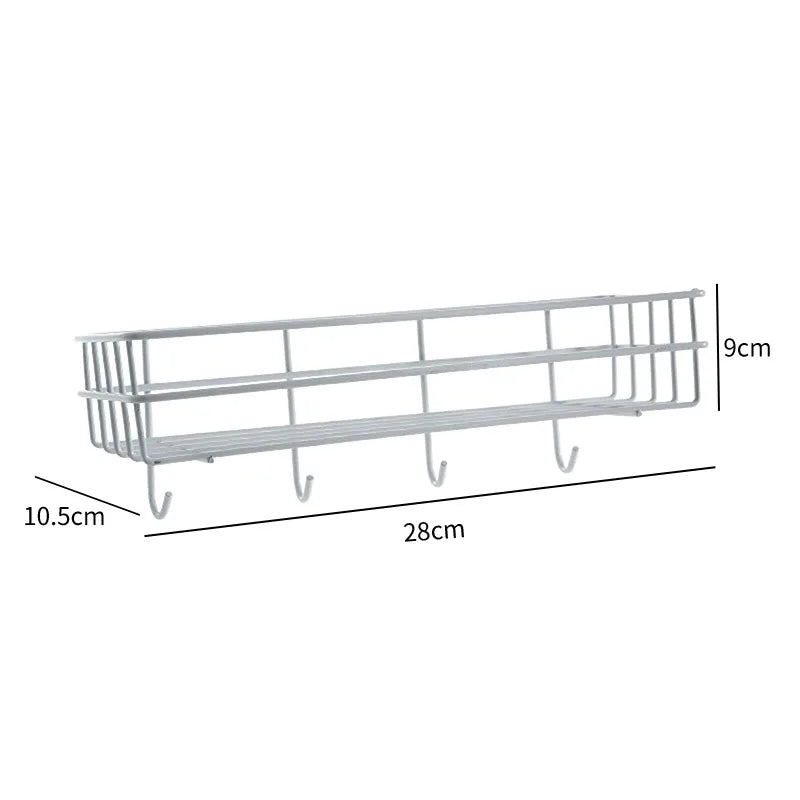 Corner Iron Bathroom Shelf Kitchen Organizer Rack Shower Caddy for Shampoo and Accessories Storage