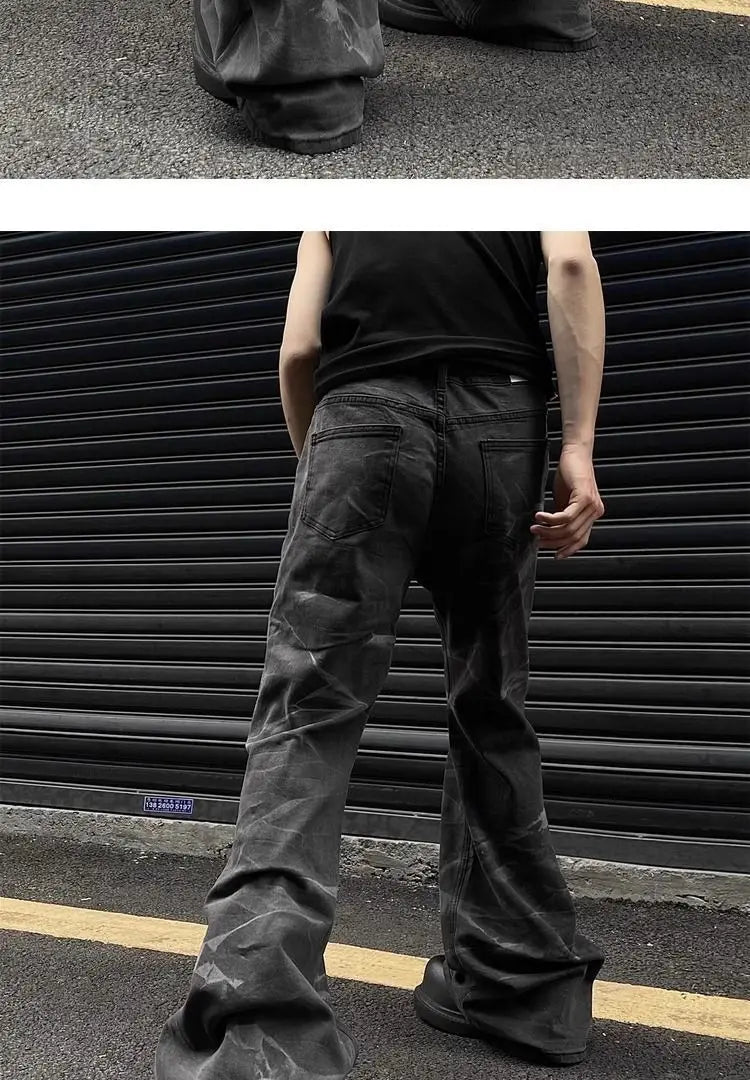 Unisex Retro Straight-Leg Jeans – High Street Loose Fit for Men & Women | Hip-Hop Autumn Streetwear