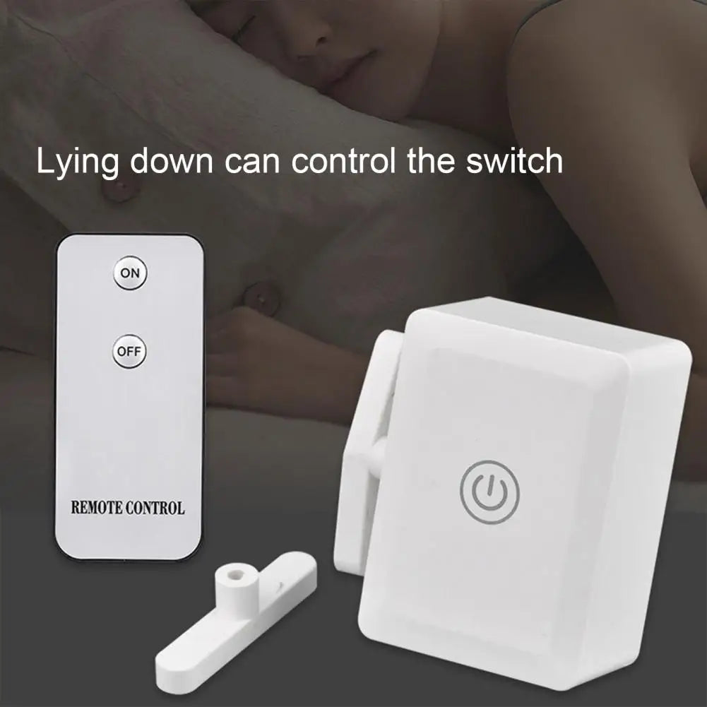 Wireless Smart Light Switch Controller with Remote – Long Range, Button Pusher to Turn Off Lights Automatically