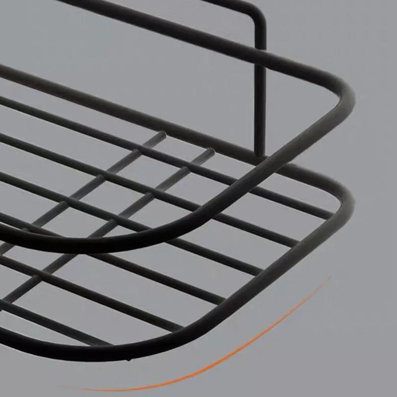 Corner Iron Bathroom Shelf Kitchen Organizer Rack Shower Caddy for Shampoo and Accessories Storage