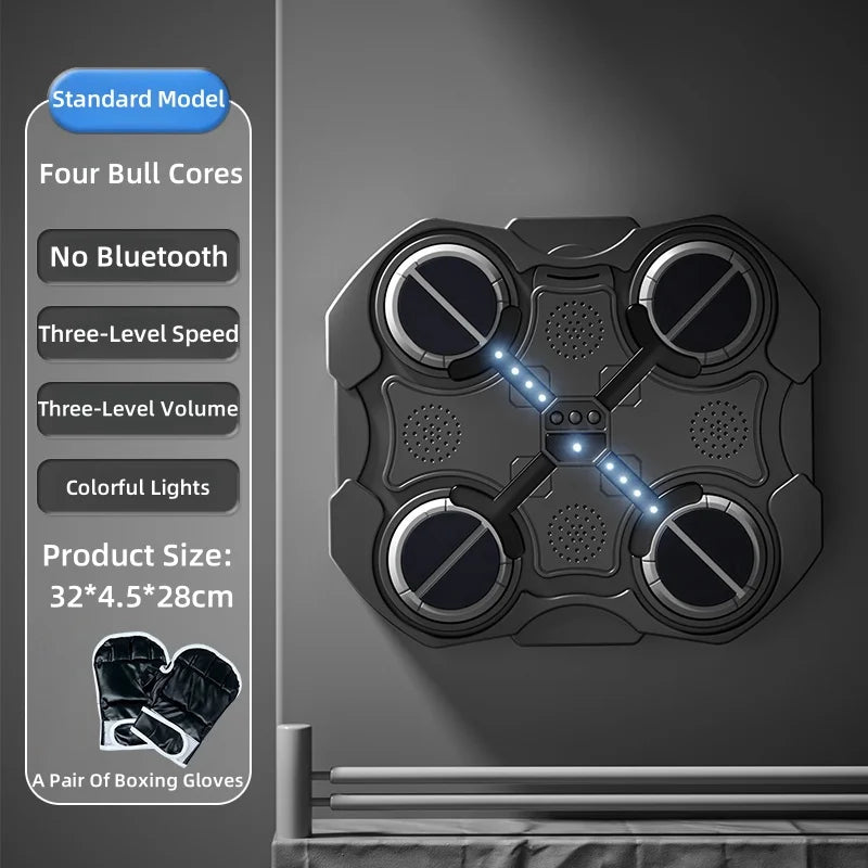 Smart Music Boxing Trainer – Interactive Wall-Mounted Target for Kids & Adults, Electronic Reaction Training Device for Home, Sanda & Fitness