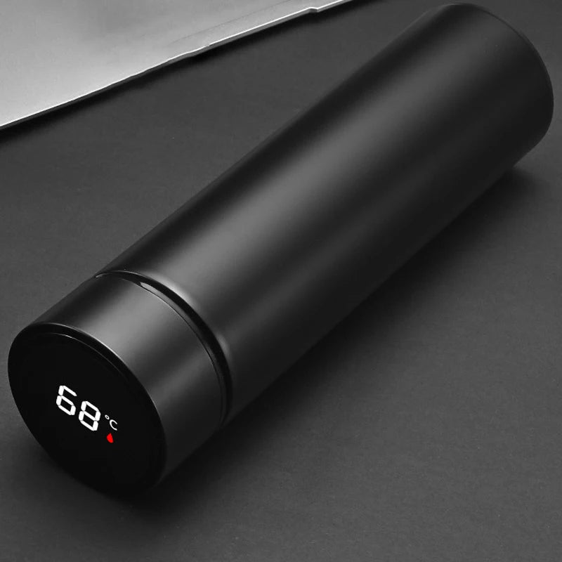 500ML Smart Insulated Thermos Water Bottle – Stainless Steel Vacuum Flask with Touch Temperature Display Digital Mug