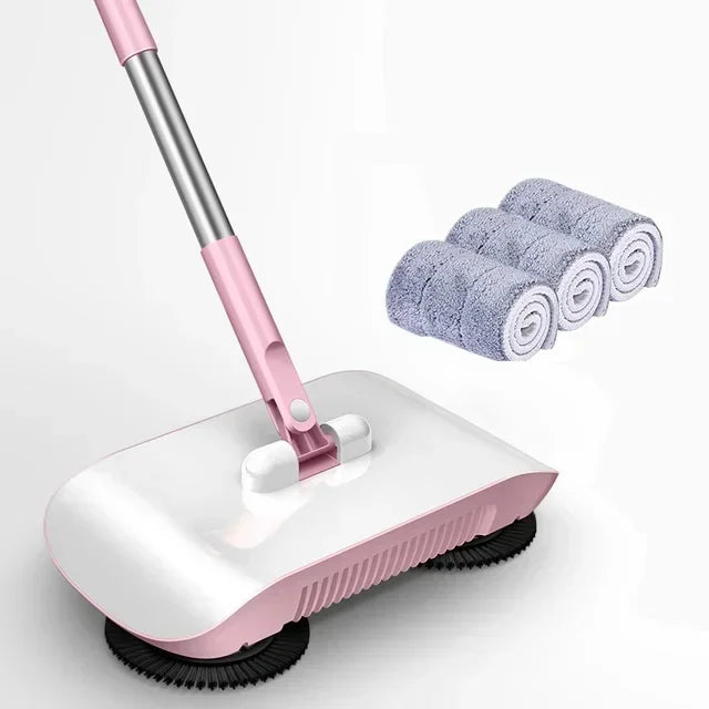 All-in-One Manual Sweeping Broom & Dustpan Set – Hand-Push Floor Sweeper & Vacuum Cleaner for Home Use