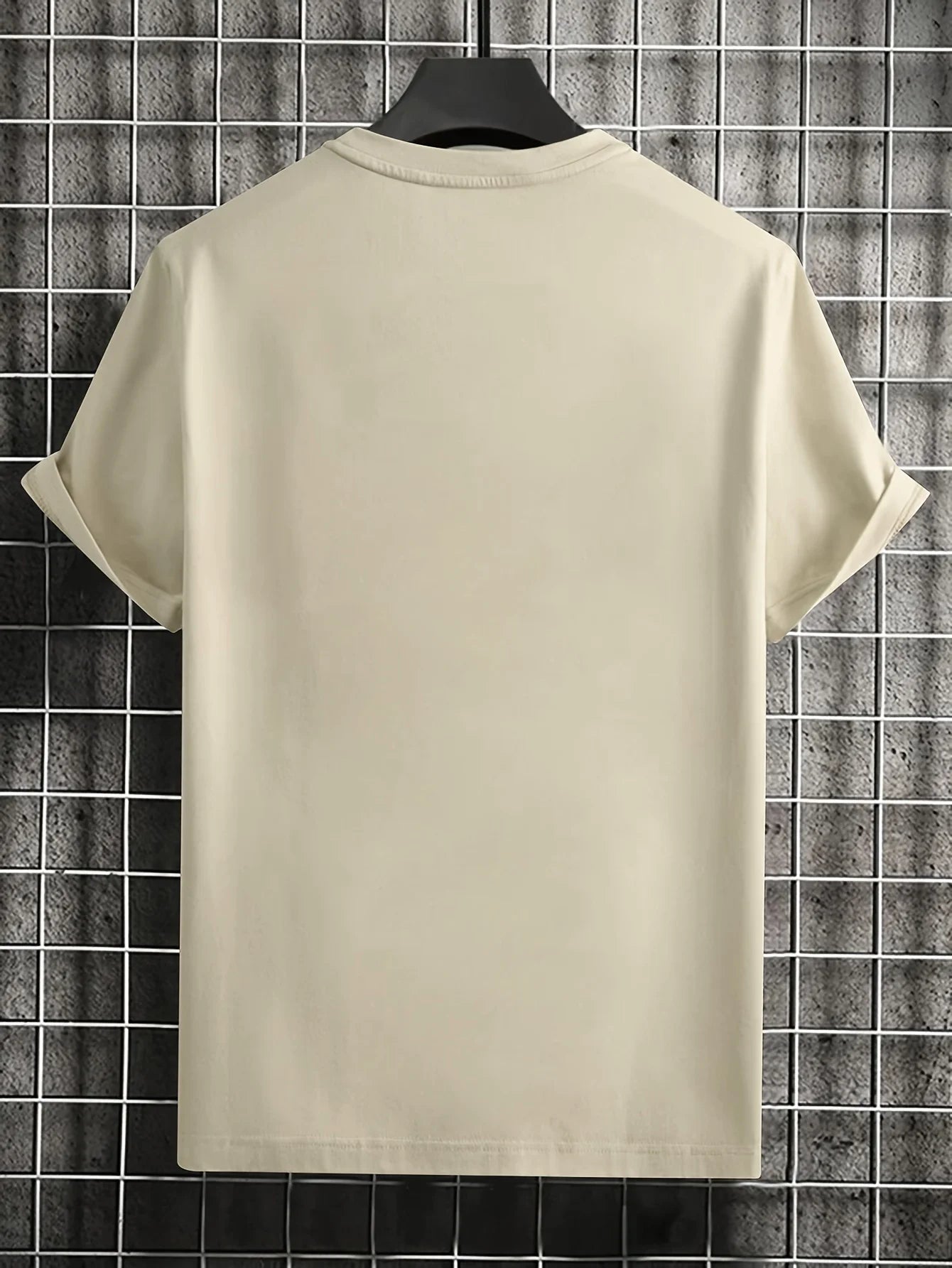 Men’s Summer Casual Crew Neck T-shirt with Unique Geometric Graphic Print — Short Sleeve Outdoor Top