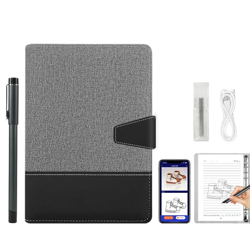 Smart Digital Notebook with Sync Pen – AI Voice, Drawing, Bluetooth Real-Time Cloud Transmission Writing Set
