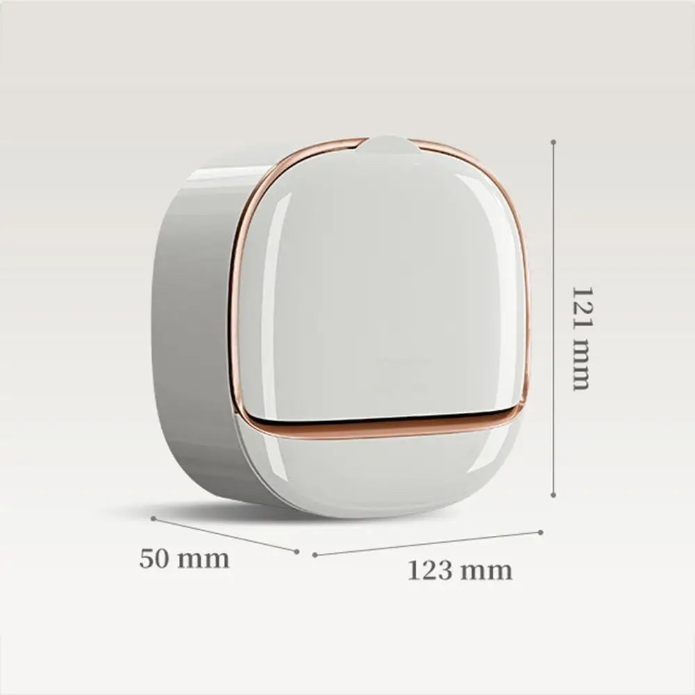 Punch-Free Wall-Mounted Soap Holder with Drainage Tray and Flip Cover – Bathroom Soap Storage Box