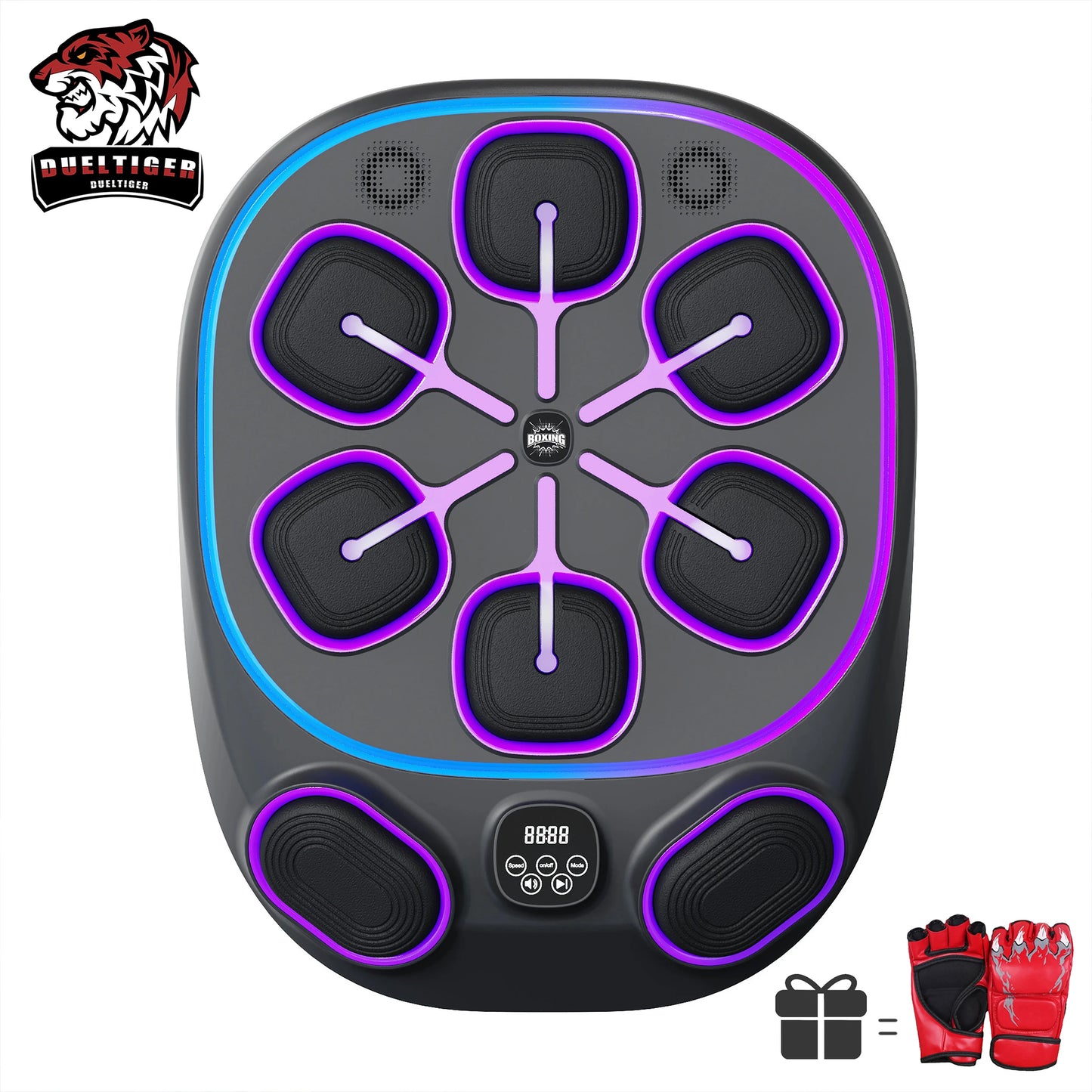 Bluetooth Smart Music Boxing Wall Target – Electronic Hook Punch Trainer for Adults, Wall-Mounted Home Gym Equipment