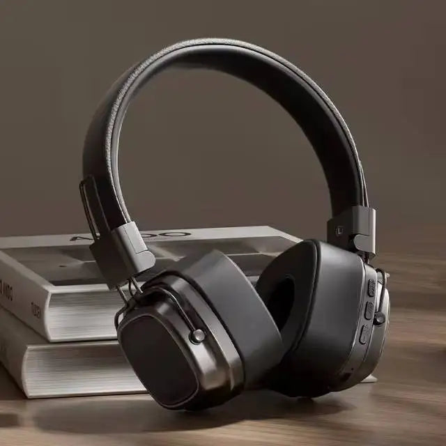 2025 Retro-Style Wireless On-Ear Bluetooth Headphones – Foldable DJ Stereo Headset with Bluetooth 5.3, Ideal for Gaming