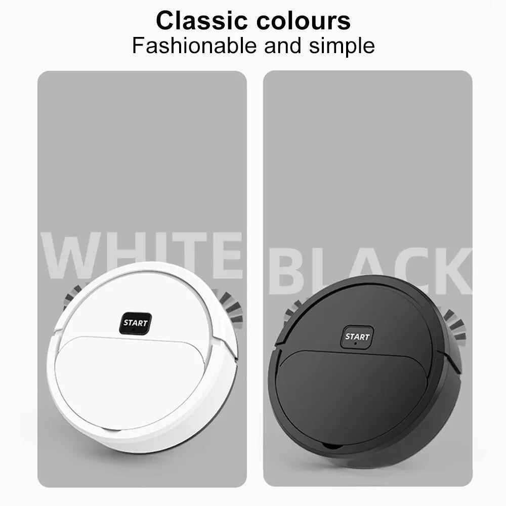 Fully automatic robot vacuum cleaner that sweeps, vacuums, and mops floors. Compact and smart 3-in-1 cleaner designed for home use, perfect for effortless cleaning.