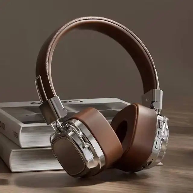 2025 Retro-Style Wireless On-Ear Bluetooth Headphones – Foldable DJ Stereo Headset with Bluetooth 5.3, Ideal for Gaming