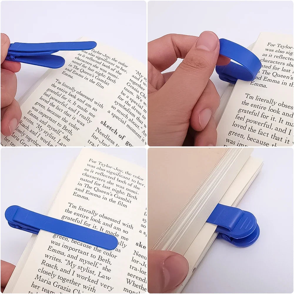Colorful Automatic Page-Tracking Bookmarks Clip for Students, Women, and Office Use
