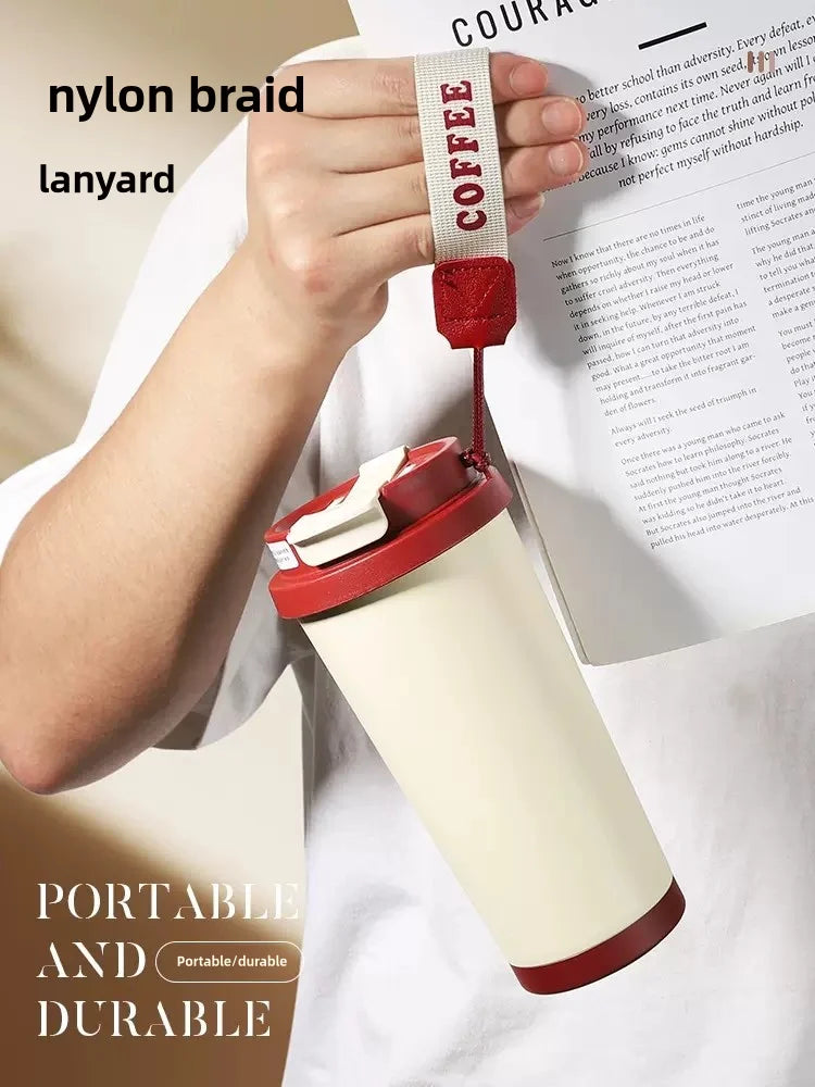 530ml Travel Coffee Mug – Reusable with Seal Lid, Stainless Steel & Ceramic Liner, Perfect for On-the-Go Coffee