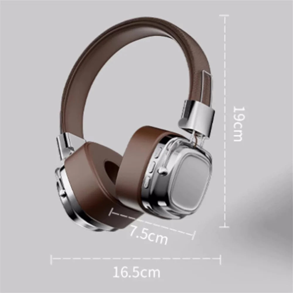 2025 Retro-Style Wireless On-Ear Bluetooth Headphones – Foldable DJ Stereo Headset with Bluetooth 5.3, Ideal for Gaming