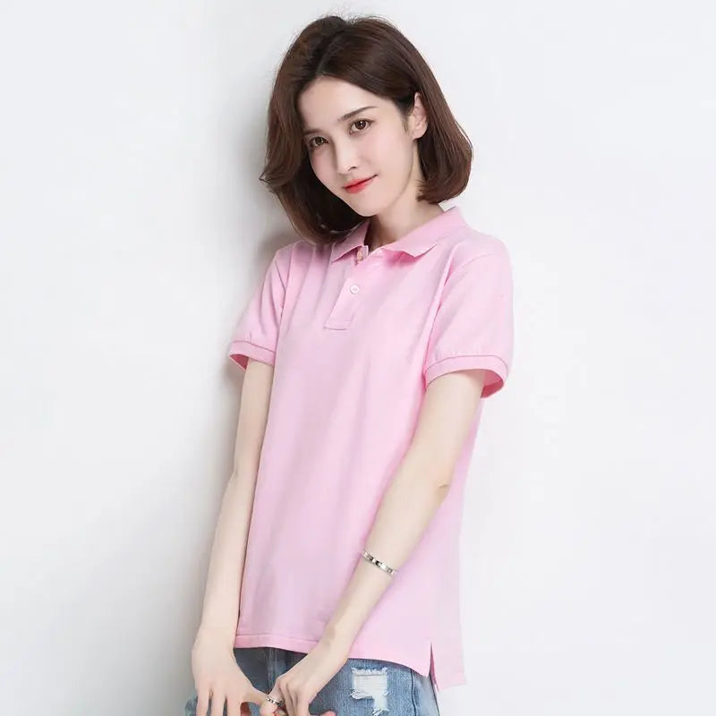 Women's Summer Short Sleeve Polo Shirt – Breathable, Sweat-Absorbing, High-Quality Business Casual Top (S–3XL)