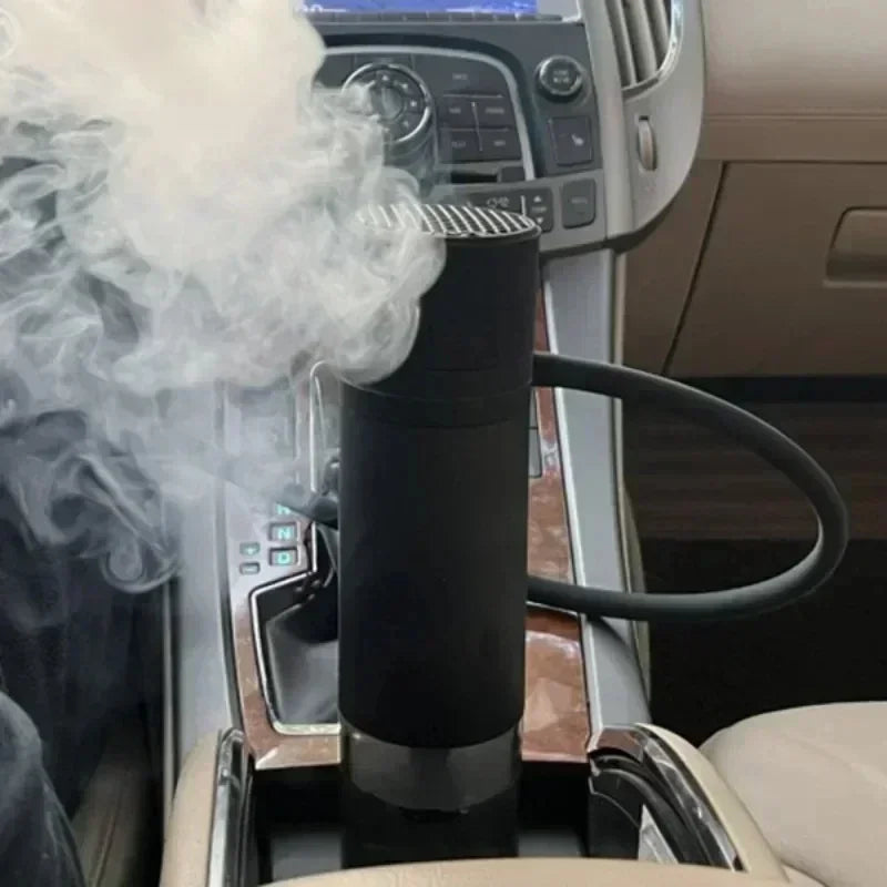 Portable Car Hookah Set with Ceramic Bowl, Acrylic Shisha Pipe & Hose – Travel-Friendly Chicha Smoking Accessory