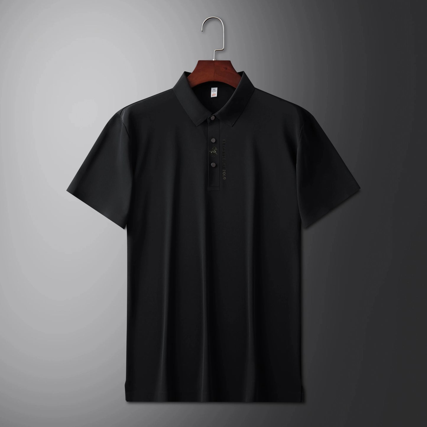 Men's Premium Printed Polo Shirt – Short Sleeve, Seamless Ice Silk, Breathable Golf & Business Casual Summer Tee