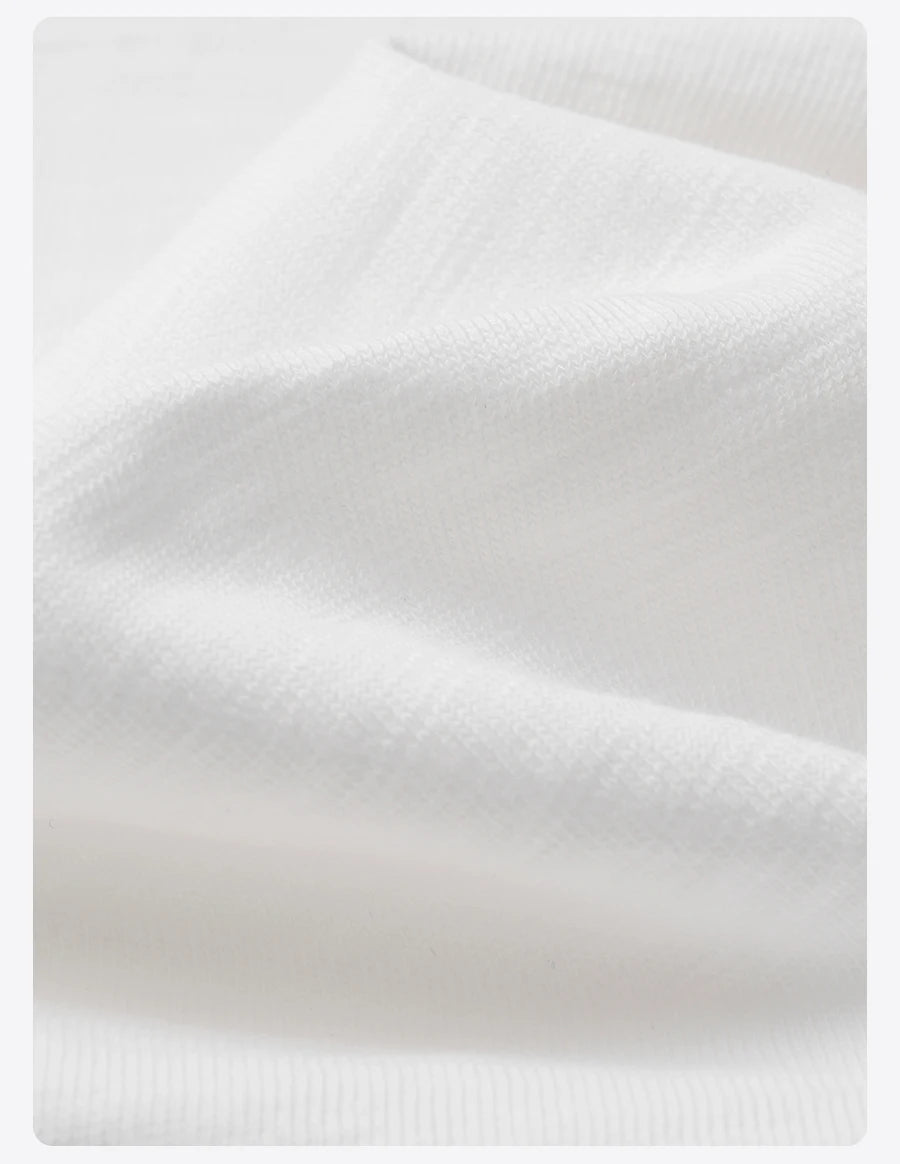 SIMWOOD 2025 Summer Oversized Heavyweight 300gsm Slub Cotton T-Shirt for Men with Letter Embroidery