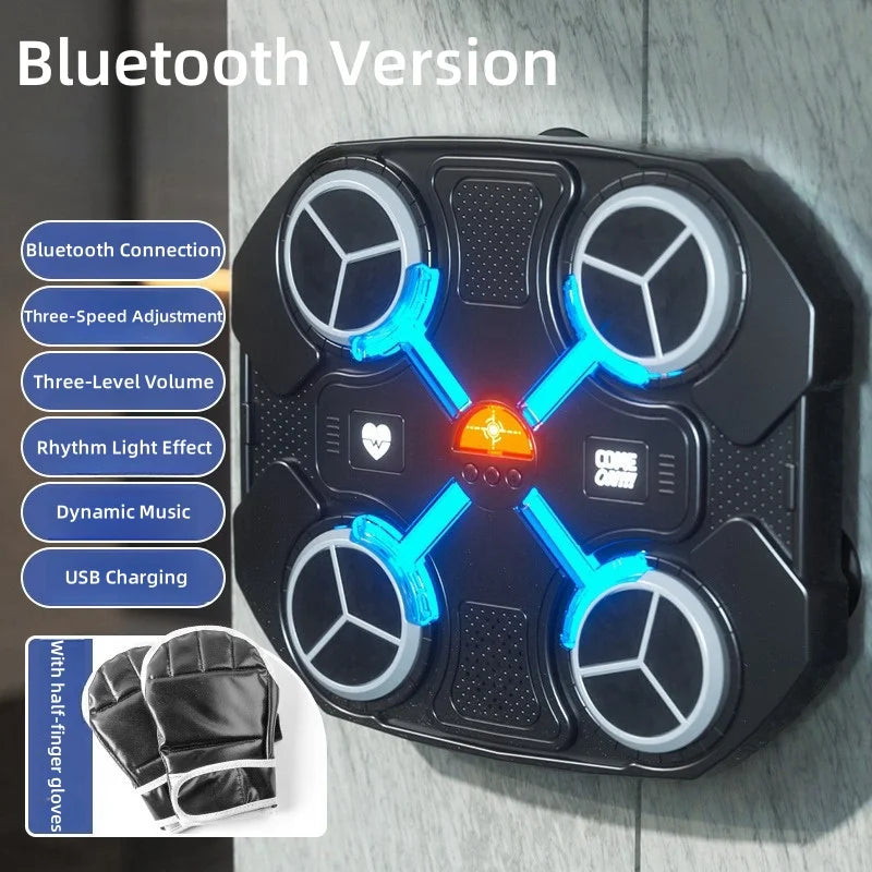 Smart Music Boxing Trainer – Interactive Wall-Mounted Target for Kids & Adults, Electronic Reaction Training Device for Home, Sanda & Fitness