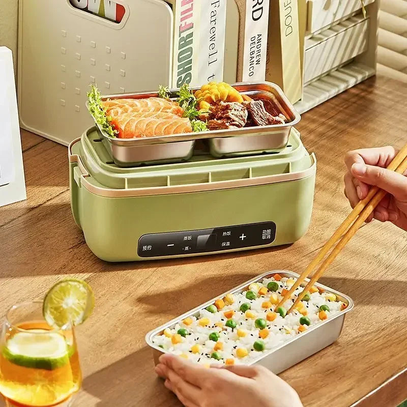 Portable Electric Lunch Box with Plug-in Heating and Heat Retention – Ideal for Office Workers' Hot Meals