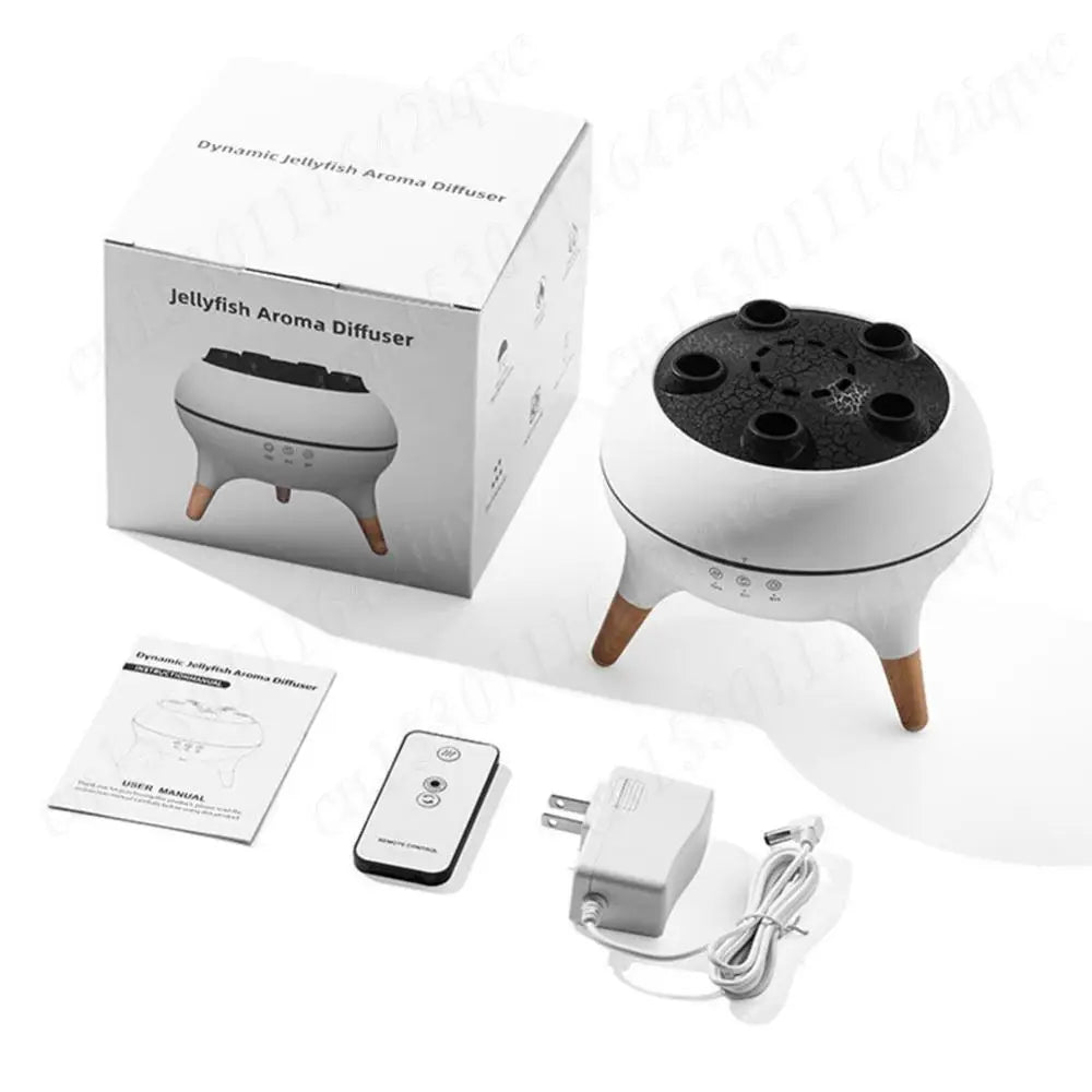 Color-Changing Jellyfish-Themed Air Humidifier & Aromatherapy Diffuser with LED Night Light – Ideal for Home, Bedroom, or Office