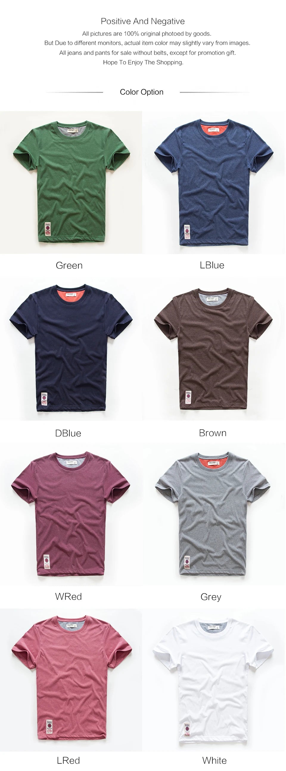 Men’s Classic Solid Cotton T-Shirt – Casual Basic O-Neck Tee – High-Quality Everyday Top 