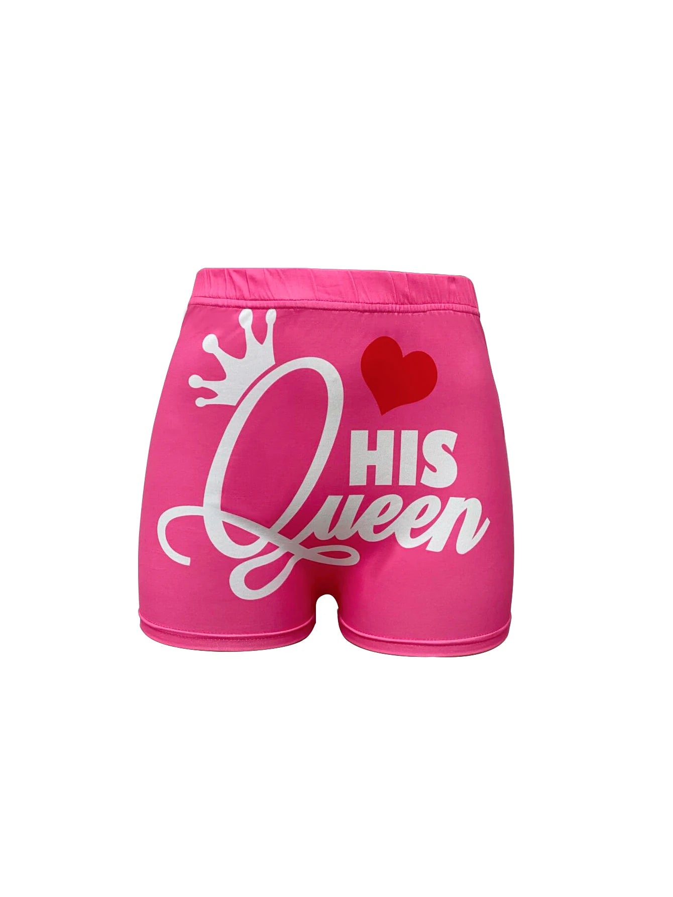 1890 Women's Summer Sports Shorts – European & American Style | Love Letter Print | Sexy Yoga & Fitness Wear