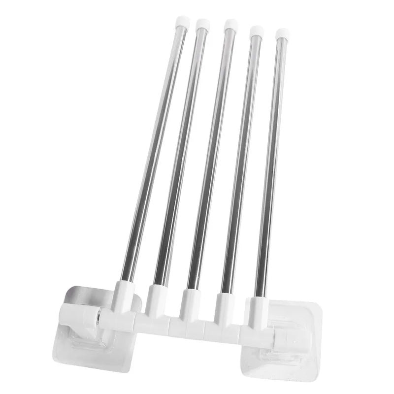 Rotating Bathroom Towel Rack – Punch-Free Wall-Mounted Stainless Steel Organizer with Suction Cup