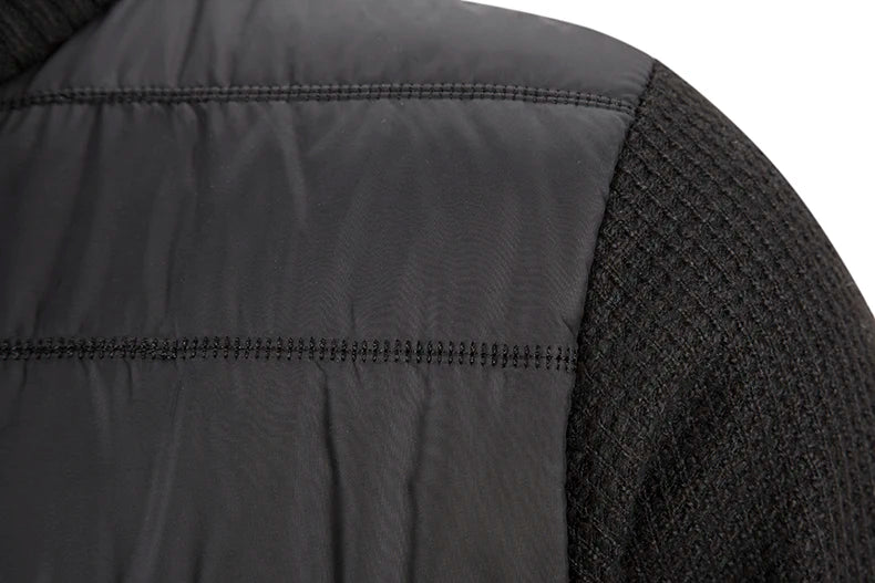 Men's Knit Baseball Jacket – Autumn Winter Casual Business Pullover Sweater, Korean Style Windbreaker Jumper