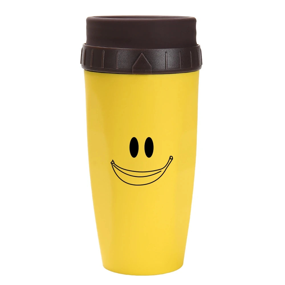 Portable Coffee Cup with Straw, Innovative Twist-On Lid Thermos Mug, Drinking Cup with Straw for Juice, Coffee, and Water, BPA-Free