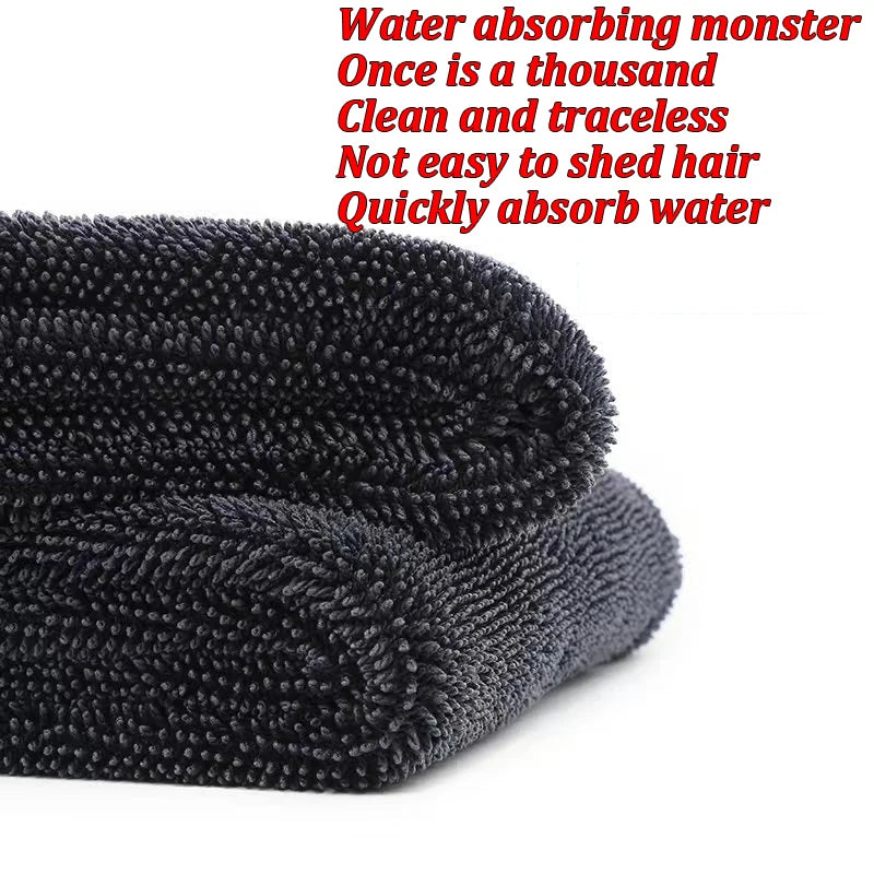 1–10Pcs Double-Sided Microfiber Car Cleaning Towels – Super Absorbent, Quick-Dry Cloths for Washing, Drying & Detailing