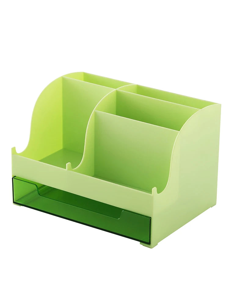 Multi-Purpose Desktop Organizer with Drawer – Large Capacity Storage Box for Pens, Stationery, Cosmetics & Lipsticks