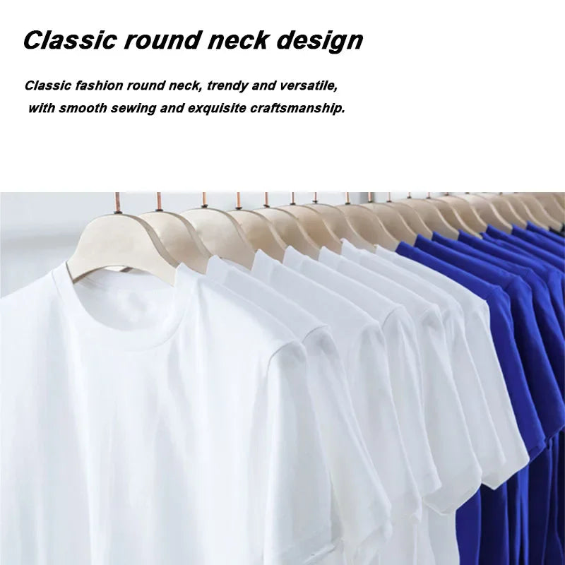 Men’s Summer Cotton T-Shirt with Funny Dinosaur & Cactus Print – Casual O-Neck Streetwear Tee, Soft & Comfy Basic Top
