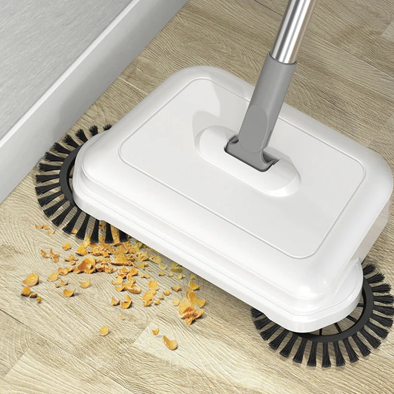 All-in-One Manual Sweeping Broom & Dustpan Set – Hand-Push Floor Sweeper & Vacuum Cleaner for Home Use