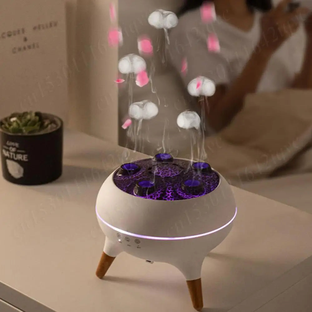 Color-Changing Jellyfish-Themed Air Humidifier & Aromatherapy Diffuser with LED Night Light – Ideal for Home, Bedroom, or Office